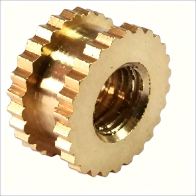 Knurled Brass Insert CNC Turning Nut