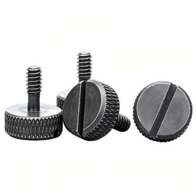 Knurled Slotted Thumb Screw | CNC Custom Hand Tightening Screw
