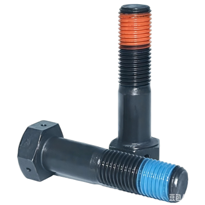 Hex Head Nylon Patch Anti-Loose Bolt (Blue & Orange Thread Lock Coating)
