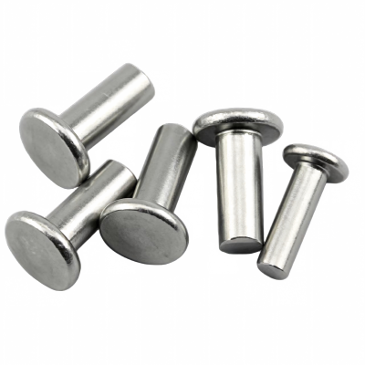 Flat Head Solid Aluminum Rivet, Round Flat Head Solid Hammer Rivet