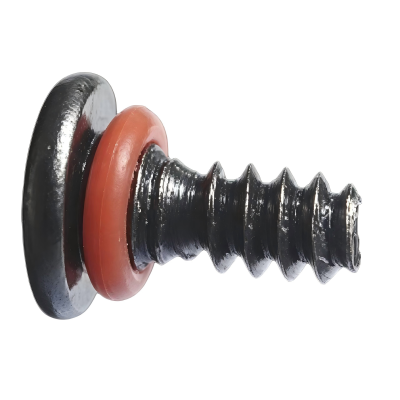 Pan Head Self Tapping Screw With Red Rubber Sealing Washer